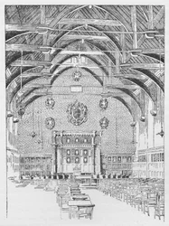 Das Westminster Schulzimmer, ehemals das Abtsschlafsaal