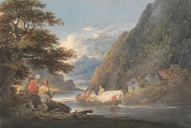 Auf dem Fluss Tivy, in der Nähe von Cardigan, Wales