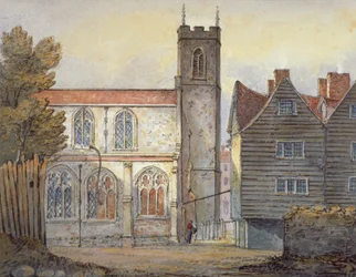 Kirche St. Katharina bei dem Turm, Stepney, London, 1815