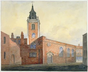 Kirche St. Michael Bassishaw, City of London, 1815