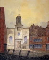 Ansicht der Holy Trinity Church, Minories, City of London, 1810