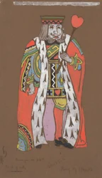 Herzkönig (Kostümentwurf für Alice im Wunderland, 1915)