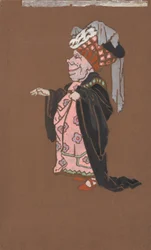 Hässliche Herzogin (Kostümentwurf für Alice im Wunderland, 1915)