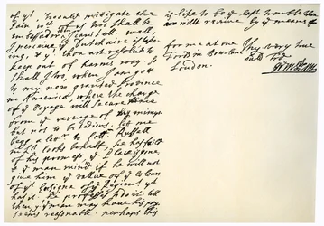 Brief von William Penn an Colonel Henry Sydney, 29. März 1681