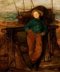 Ein Fischerjunge