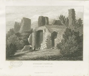Dudley Castle - Der Bergfried: Gravur, undatiert [ca. 1831]
