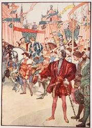 Das Feld des Goldenen Tuchs, Juni 1520, Illustration aus 