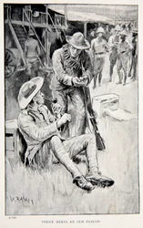 Yorke trifft einen alten Freund, eine Illustration aus 