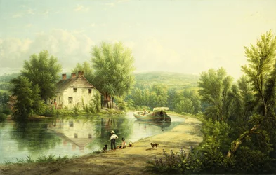 Am Rondout-Kanal, Rosendale, 1886-87