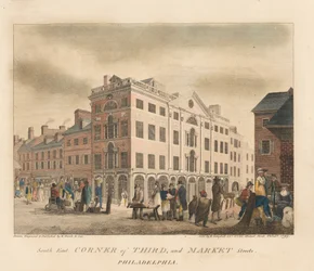 Südostecke der Third Street und Market Street