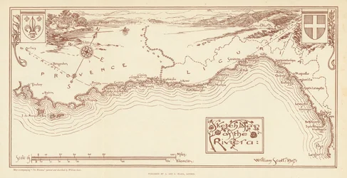 Skizzenkarte der Riviera