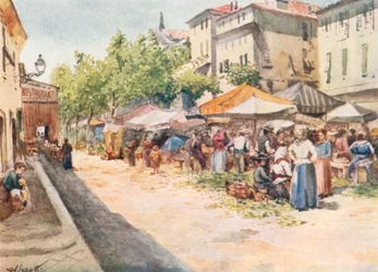 Der Gemüsemarkt, Nizza, Blick nach Westen