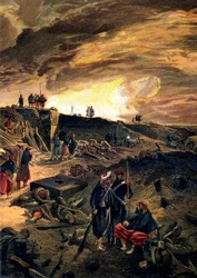 Nach der Einnahme von Malakoff am 8. September 1855, um 1855