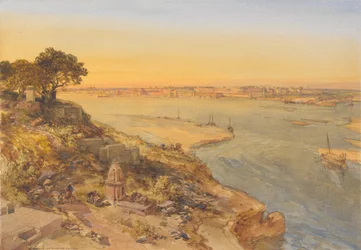 Allahabad, vom rechten Ufer des Jumna
