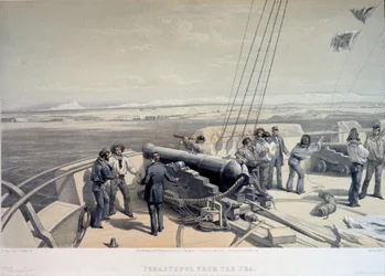 Ansicht von Sewastopol vom Meer aus, 1855