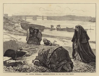 Die westlichen Highlands, Connemara, Pilger zum Heiligen Brunnen, Galway