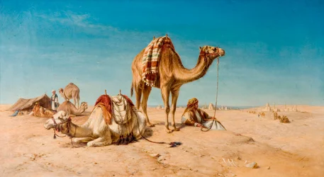 Eine Rast in der Wüste, 1867