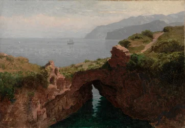 Natürlicher Bogen, Capri, 1856
