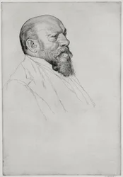 Porträt von Hans Richter (1843-1916), ungarischer Dirigent