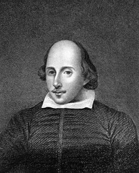 William Shakespeare, englischer Dichter und Dramatiker