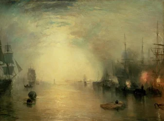 Kohlenarbeiter bei Mondlicht