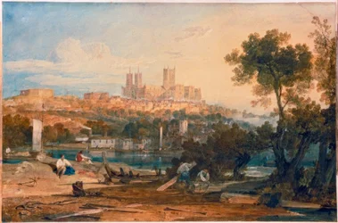 Kathedrale von Lincoln vom Holmes, Brayford