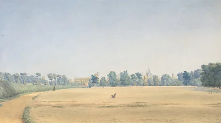 Blick auf den Universitätspark in Richtung New College, Oxford, nach 1825