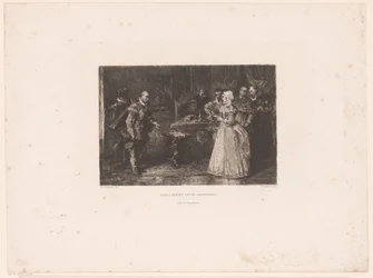 Alva besucht die Statthalterin Margaretha von Parma, 1567