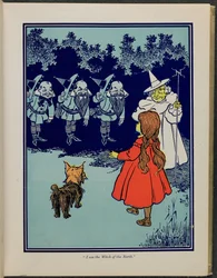 "Ich bin die Hexe des Nordens", Illustration aus "Der wunderbare Zauberer von Oz" von Lyman Frank Baum