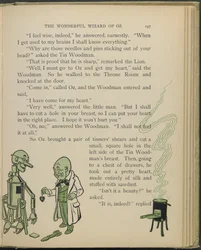 Illustration aus "Der wunderbare Zauberer von Oz" von Lyman Frank Baum