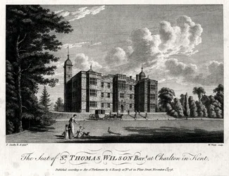 Der Sitz von Sir Thomas Wilson Bart in Charlton in Kent, 1776