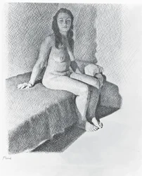 Sitzender Akt, ca. 1968-74