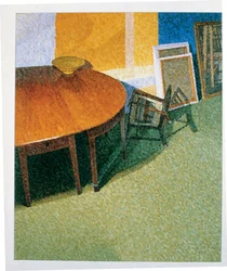 Stillleben: Umgefallener Stuhl