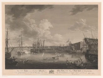 Ansicht der Werft von Deptford