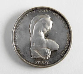 R.A. Medaille verliehen an George Frampton 10.12.1884 für das beste Modell einer Figur