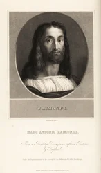 Porträt von Marcantonio Raimondi