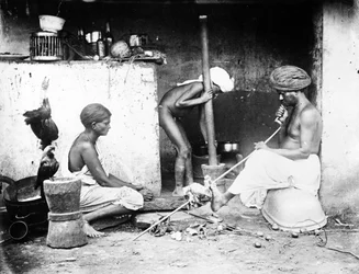 Eine indische Küche, um 1870