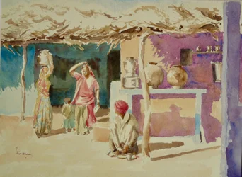 661 Brahmanen-Dorfinterieur (2)