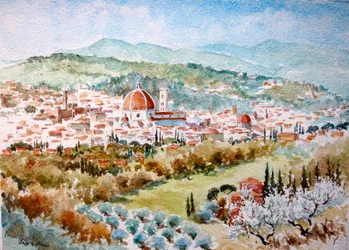 Frühling, von S. Domenico di Fiesole