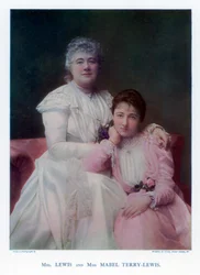 Mrs. Lewis Kate Terry und Miss Mabel Terry-Lewis, britische Schauspielerinnen, 1901