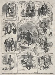 Straßencharaktere von Boston, 1859