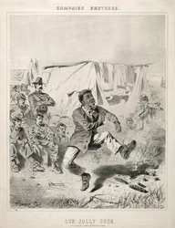 Kampagnenskizzen: Unser fröhlicher Koch, 1863