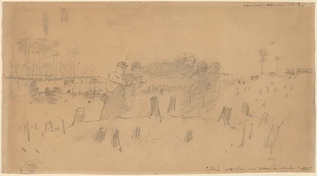 Verwundete tragen, 1865