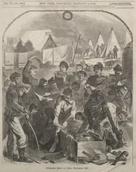 Weihnachtsgeschenke im Lager - Weihnachten, 1861