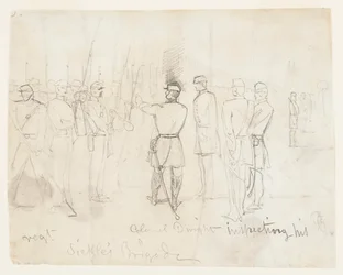 Col. Dwight inspiziert sein Regiment