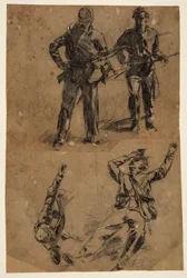Studien von Soldaten, 1863–65