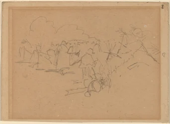 Ende des Marsches [recto], 1862