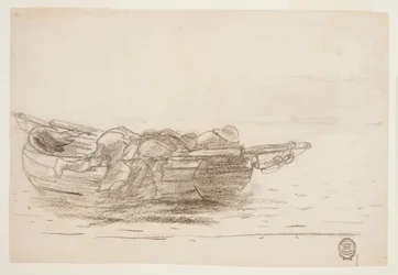 Fischer klettern über die Bordwand, Cullercoats, England