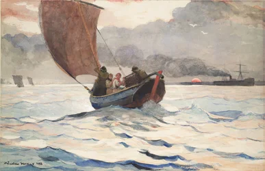 Zurückkehrende Fischerboote