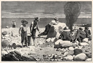 Skizzen am Meer - Ein Muschelbacken